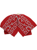 Adult Mexican Charro Bow Tie 100% Polyester Red/Silver 601116