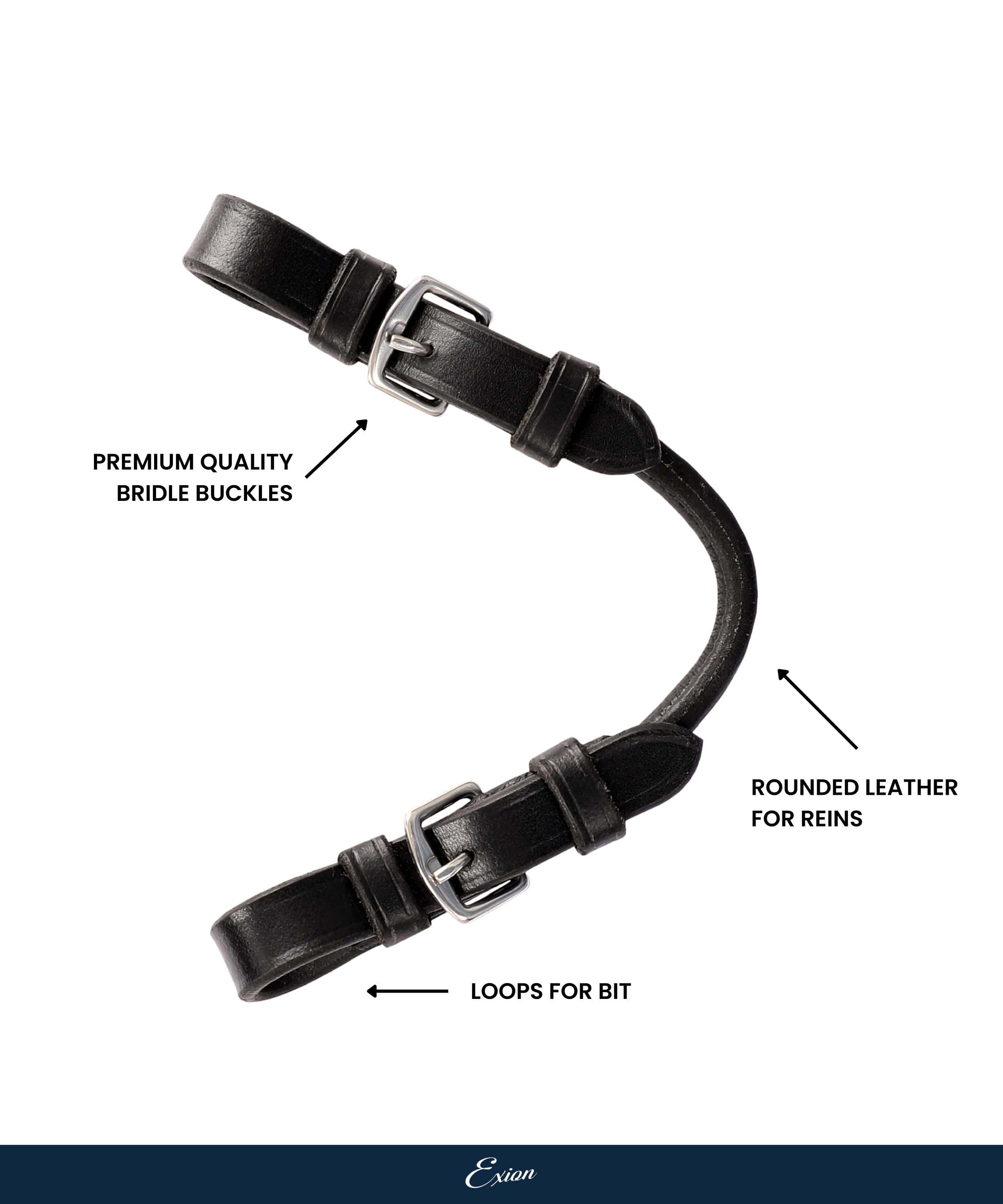 ExionPro Leather Pelham Roundings Bit Converter by Bridles & Reins - alternate view 5