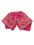Kids Mexican Charro Bow Tie 100% Polyester Fuchsia/Gold 601762