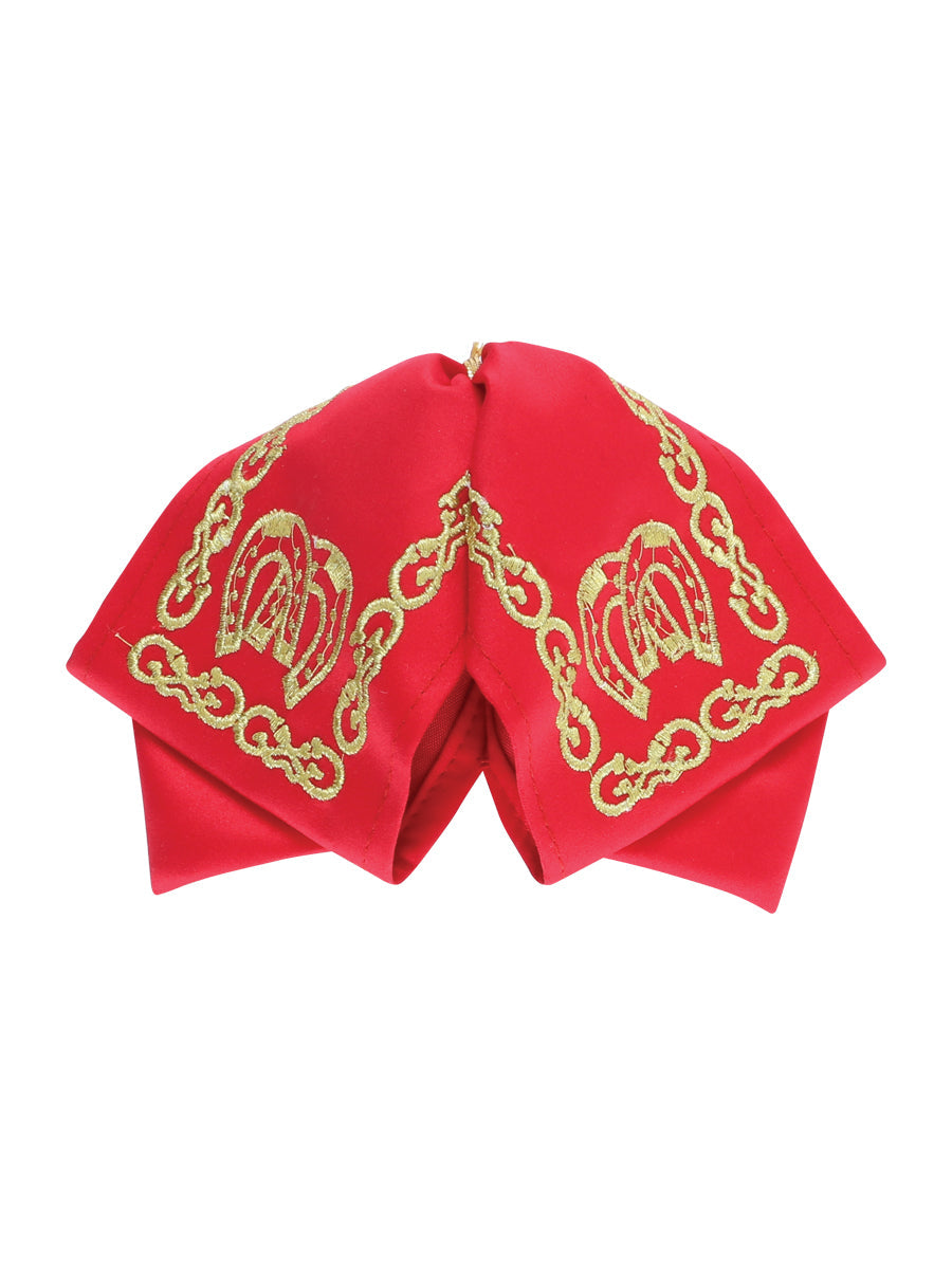 Kids Mexican Charro Bow Tie 100% Polyester Red/Gold 601764