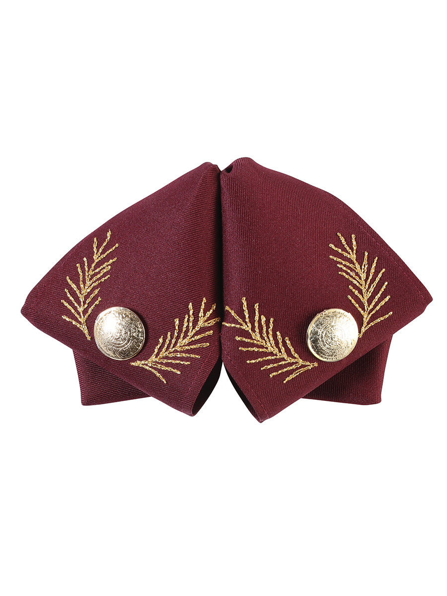 Adult Mexican Charro Bow Tie 100% Polyester Wine/Gold 601784
