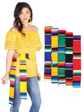 Artisanal Zarape Stole 50% Cotton, 50% Polyester Multicolor 602564