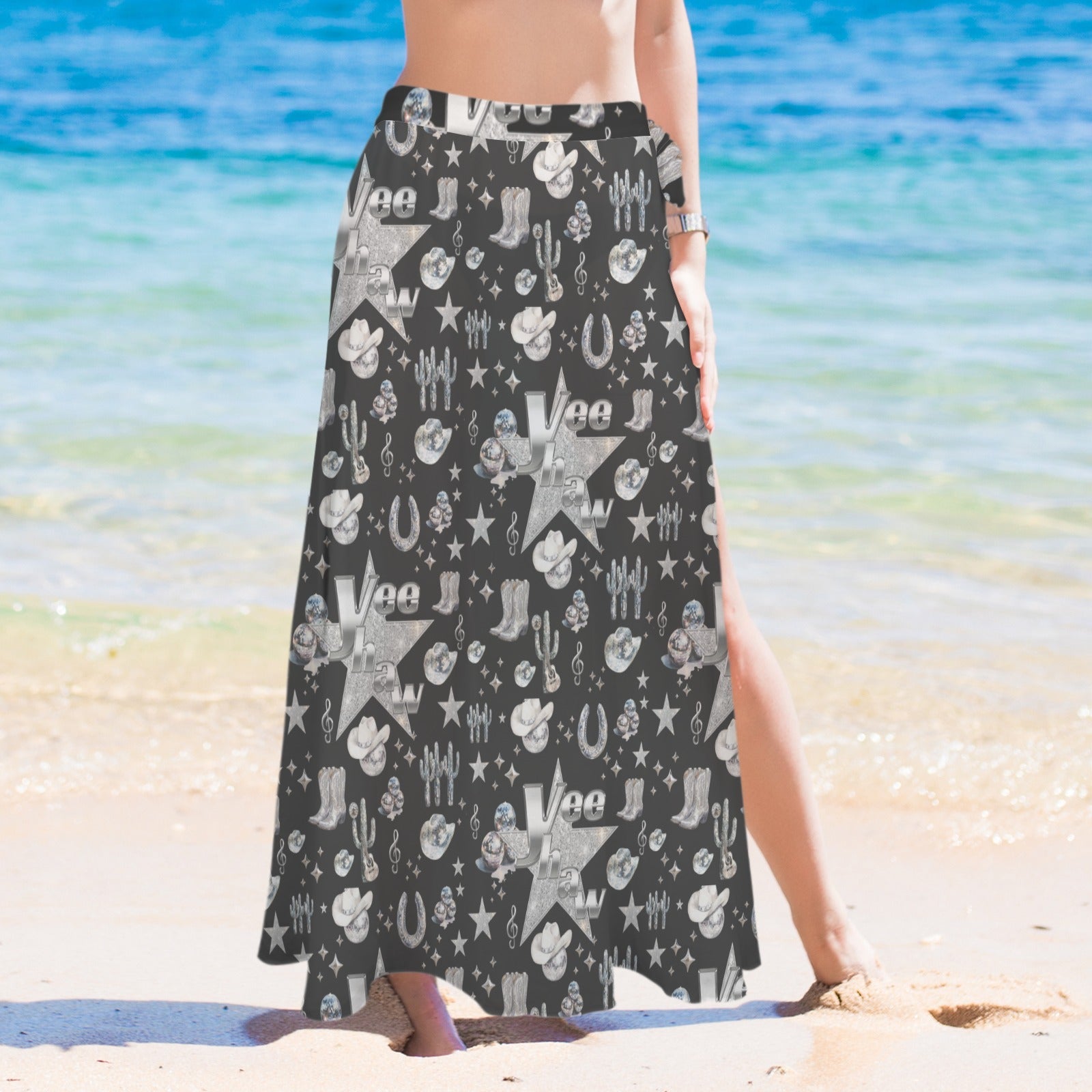 Baha Ranch Rhinestone Cowgirl Beach Swim Skirt Coverup by Baha Ranch Western Wear - product image 2