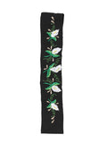 Elastic Embroidered Headband Black 602768