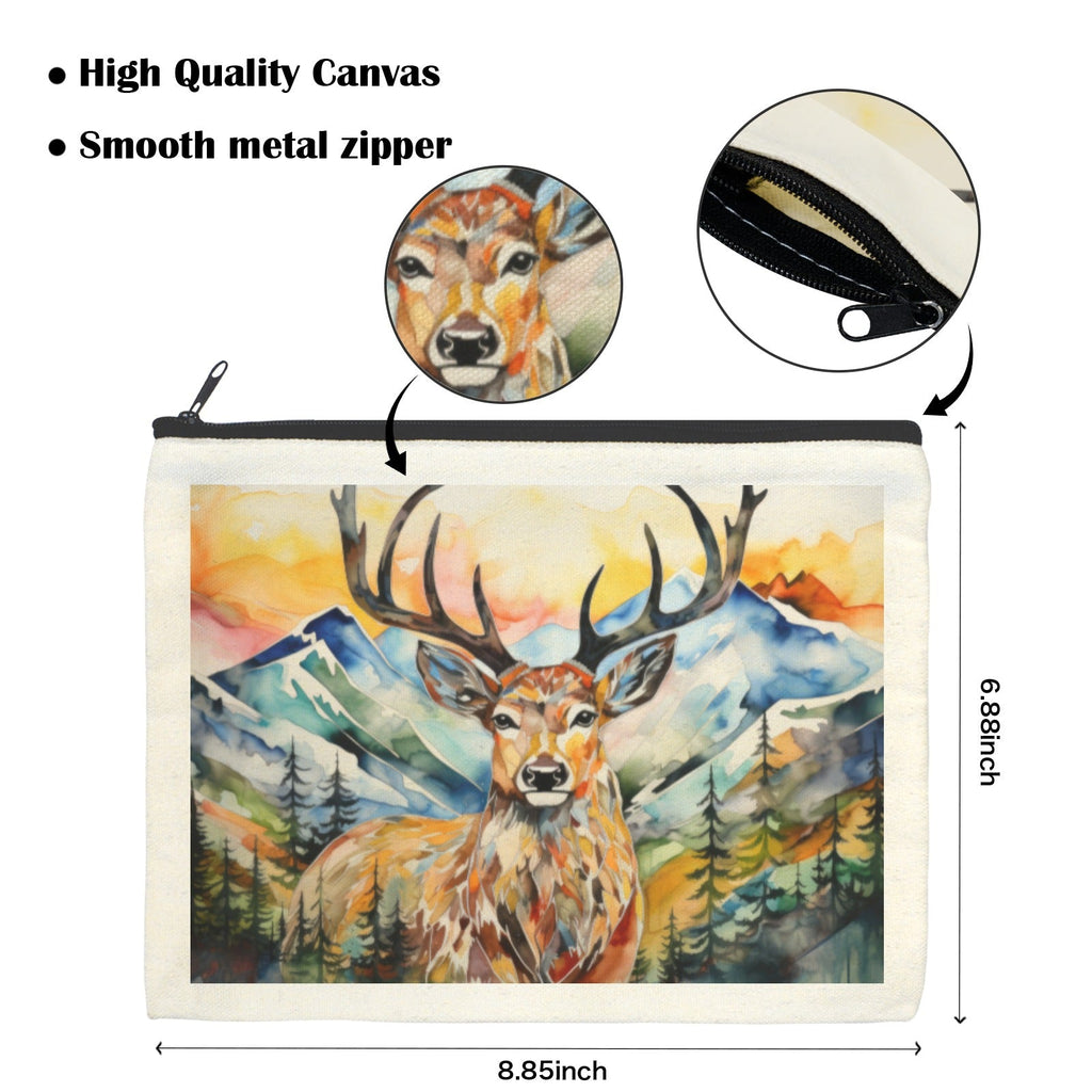Baha Ranch Painted Buck Cosmetic Bag Pack of 5 Made in America by Baha Ranch Western Wear - product image 3