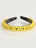 Artisanal Handcrafted Headband 100% Leaf Palm Yellow 603272
