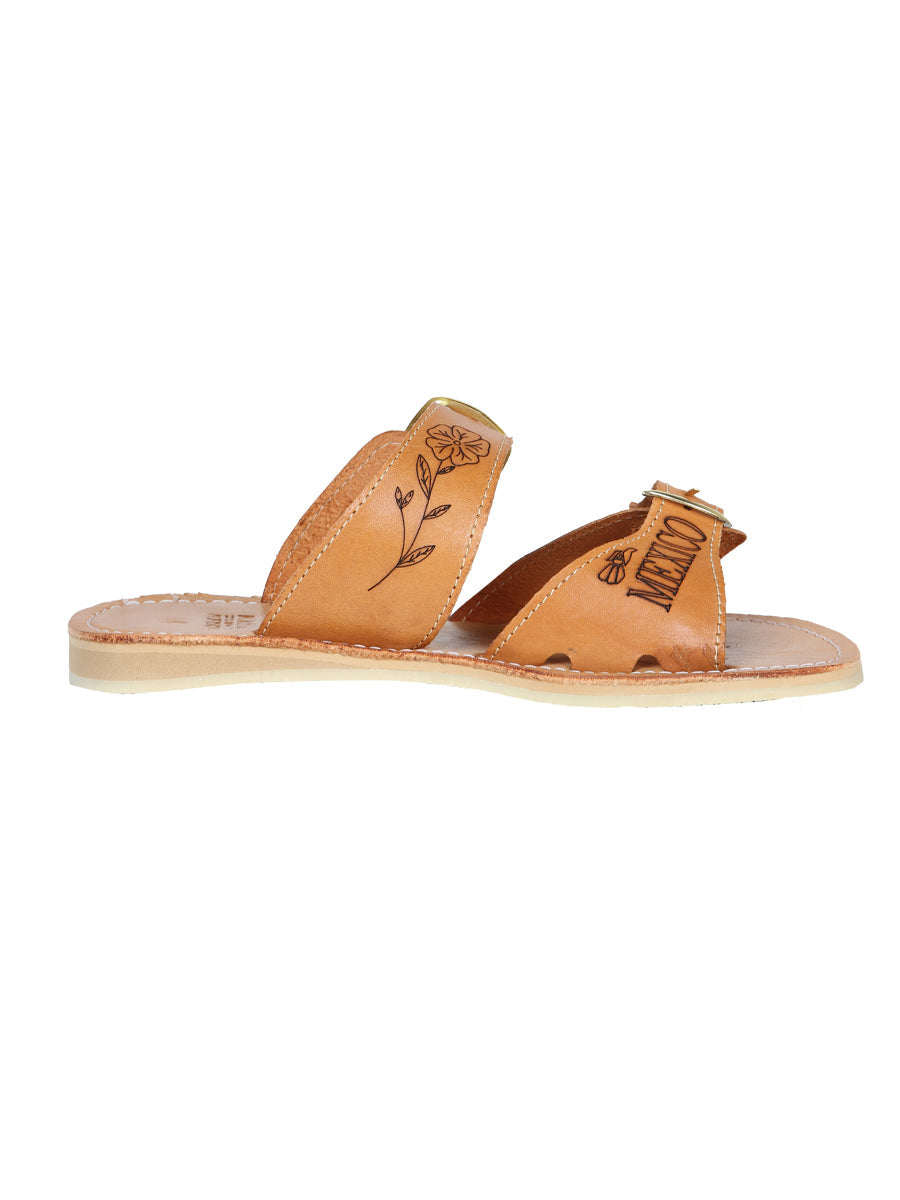 Mexican Artisanal Sandals Leather Tang 603925 — view 2