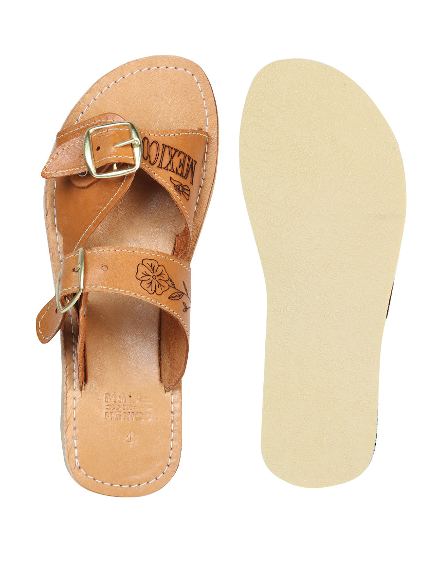 Mexican Artisanal Sandals Leather Tang 603925 — view 3