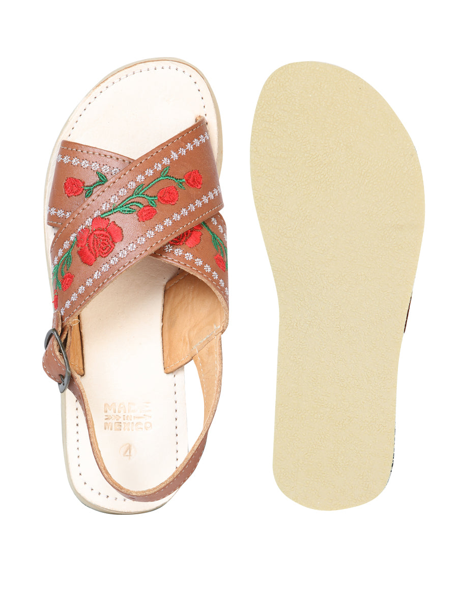 Mexican Artisanal Sandals Leather Tang 603927 — view 3