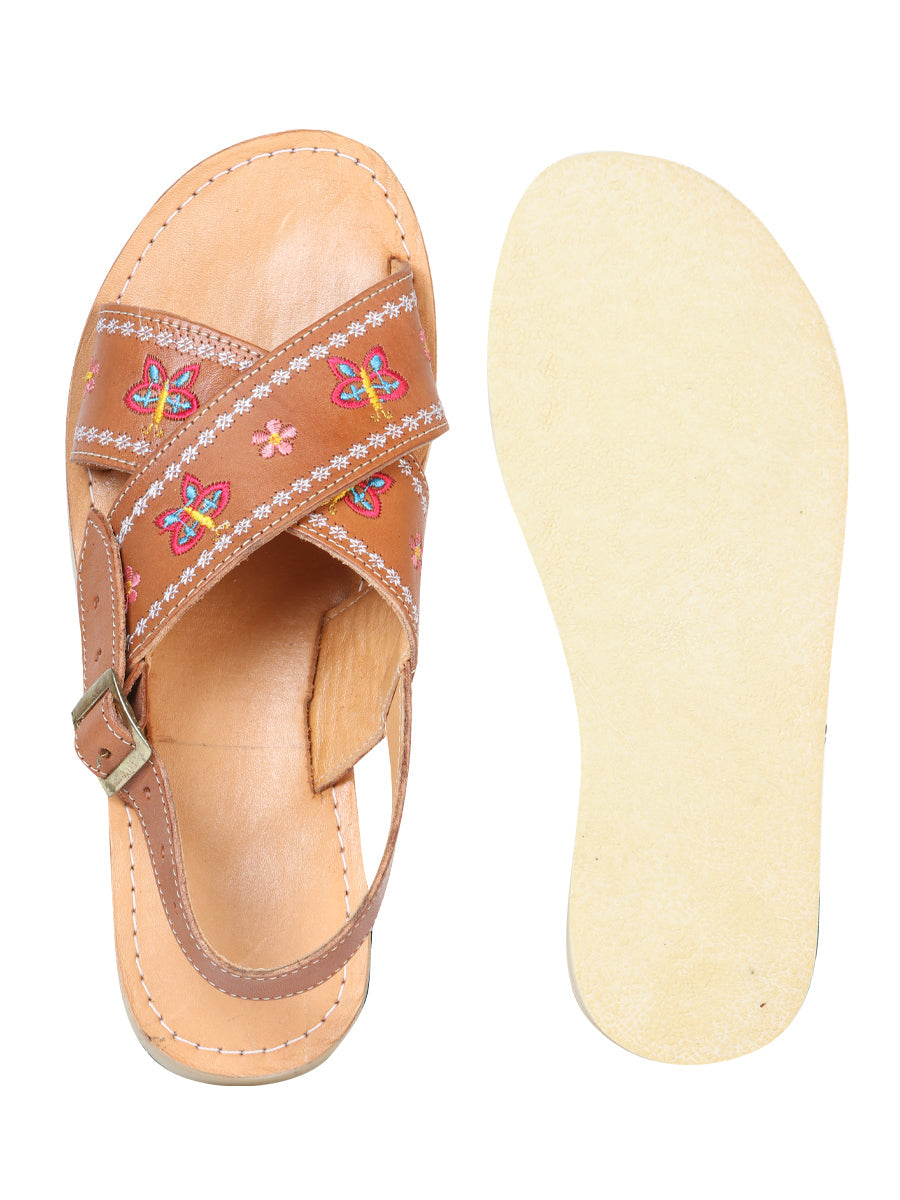 Mexica Artisanal Sandals Leather Tang 603928 — view 3