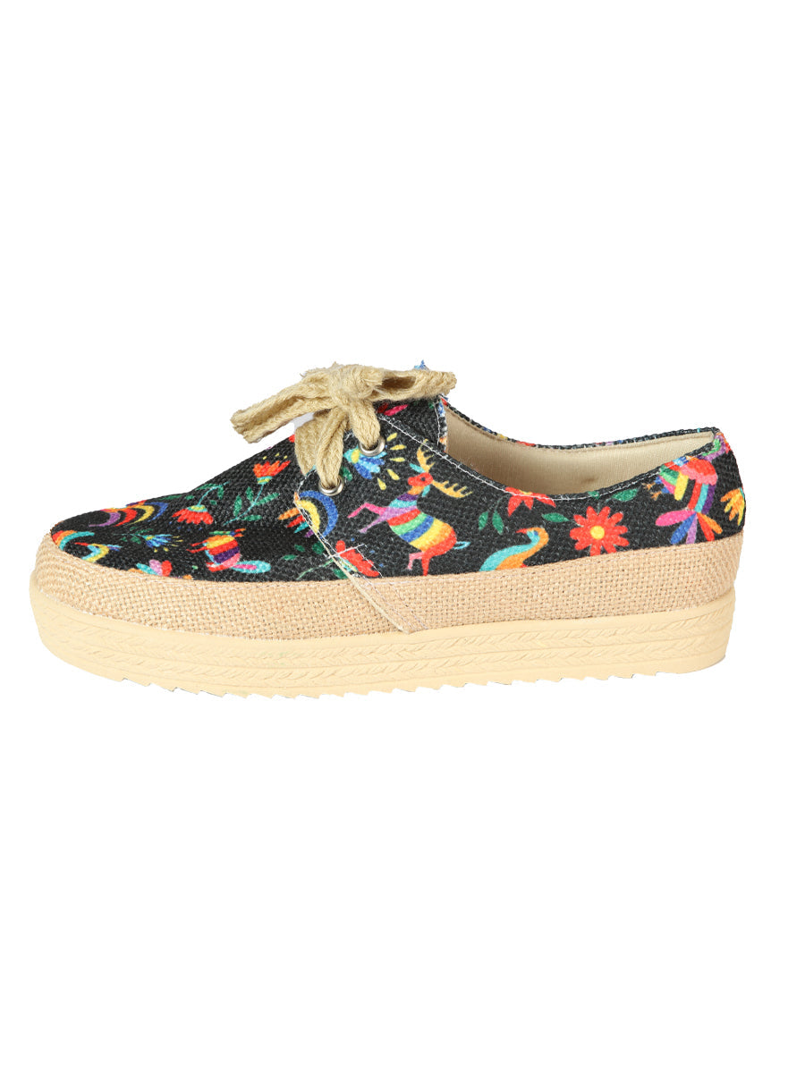 Mexican Artisanal Yute Tennis 50% Cotton, 50% Polyester Multicolor 603958 — view 4