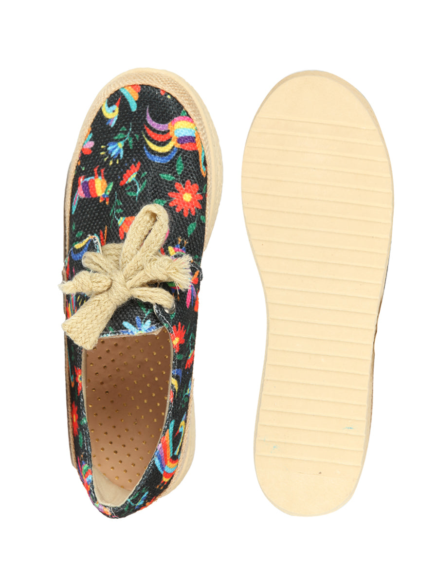 Mexican Artisanal Yute Tennis 50% Cotton, 50% Polyester Multicolor 603958 — view 5