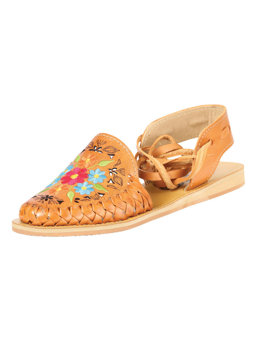 Mexican Artisanal Sandals Leather Honey 604020 — view 2