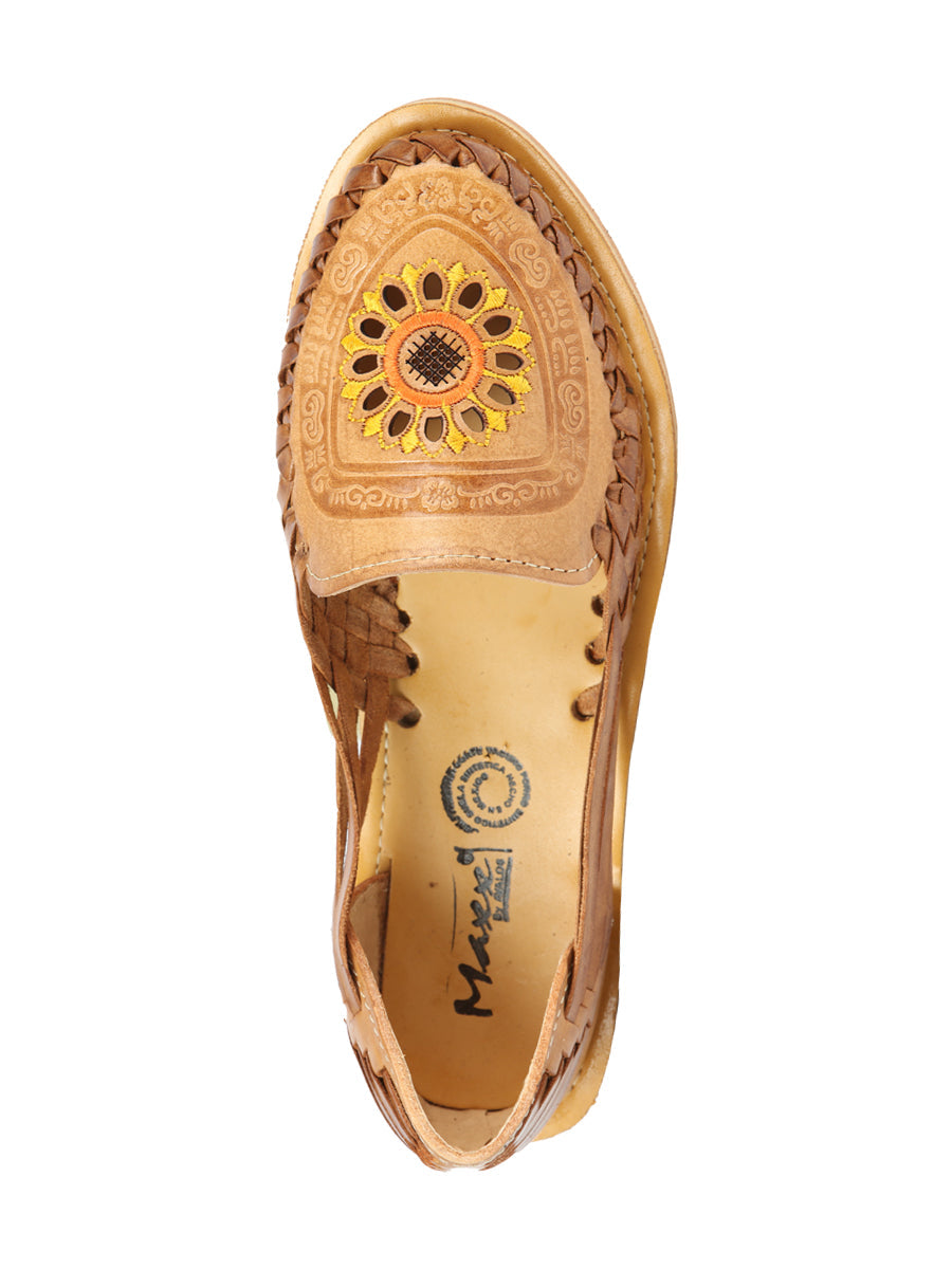Mexican Artisanal Sandals Leather Tang 604024 — view 4