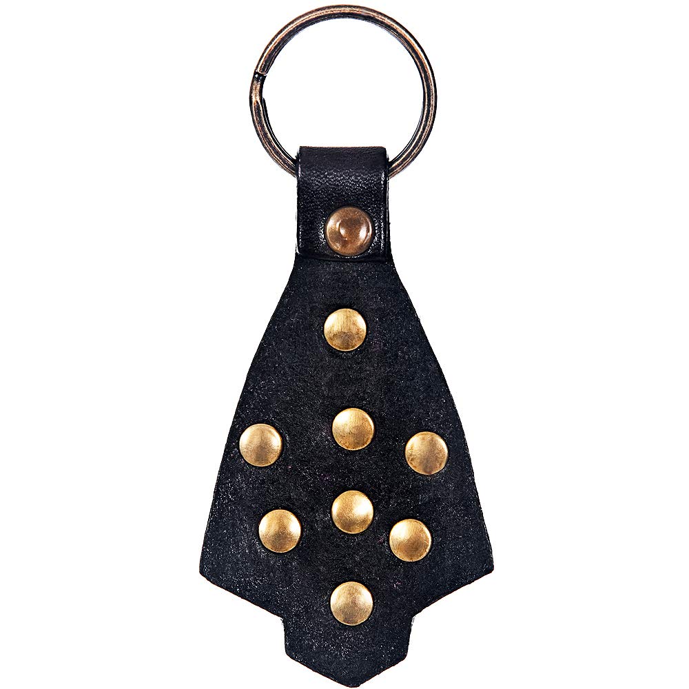 Hand Tooled Leather Key Chain Ring Handcraft Handmade Hilason