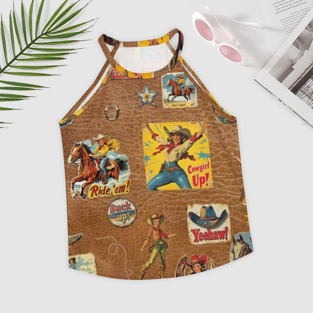 Baha Ranch Vintage Cowgirl Collage Western Tank Top by Baha Ranch Western Wear - product image 2