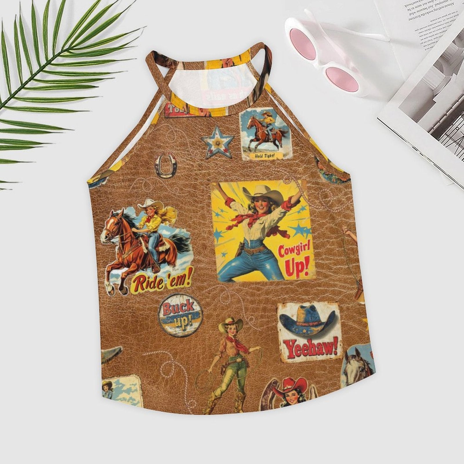 Baha Ranch Vintage Cowgirl Collage Western Tank Top by Baha Ranch Western Wear - product image 2