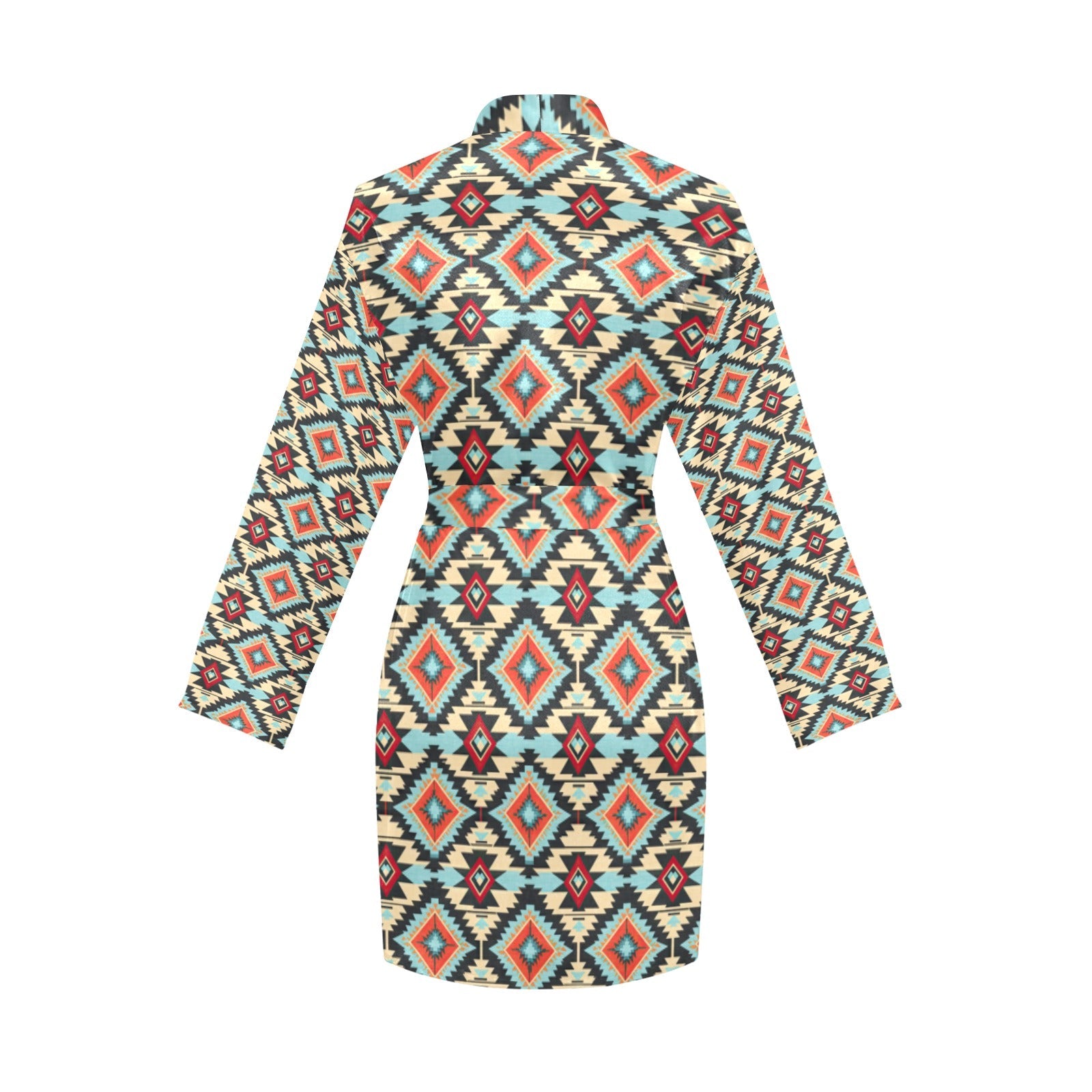 Baha Ranch Colorado Aztec Women's Belted Satin Feel Dressing Lounge Robe by Baha Ranch Western Wear - product image 4
