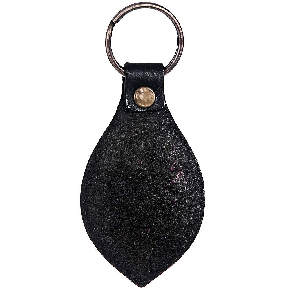 Hand Tooled Leather Key Chain Ring Handcraft Handmade Hilason