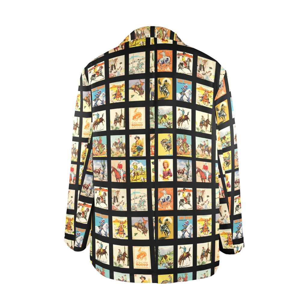Baha Ranch Vintage Cowboy Collage Women's Western Blazer by Baha Ranch Western Wear - product image 5