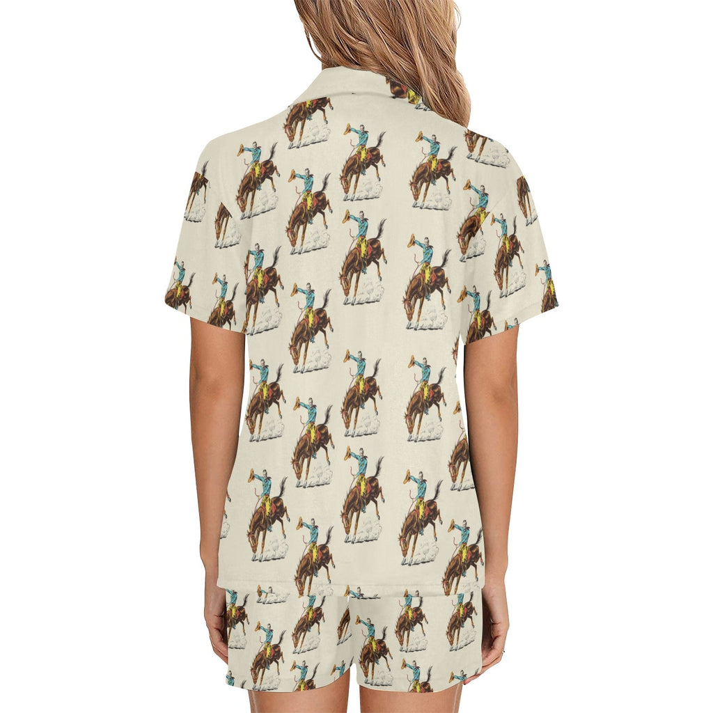 Baha Ranch Vintage Rodeo Cowboy Women's Western Pajama Set by Baha Ranch Western Wear - product image 4