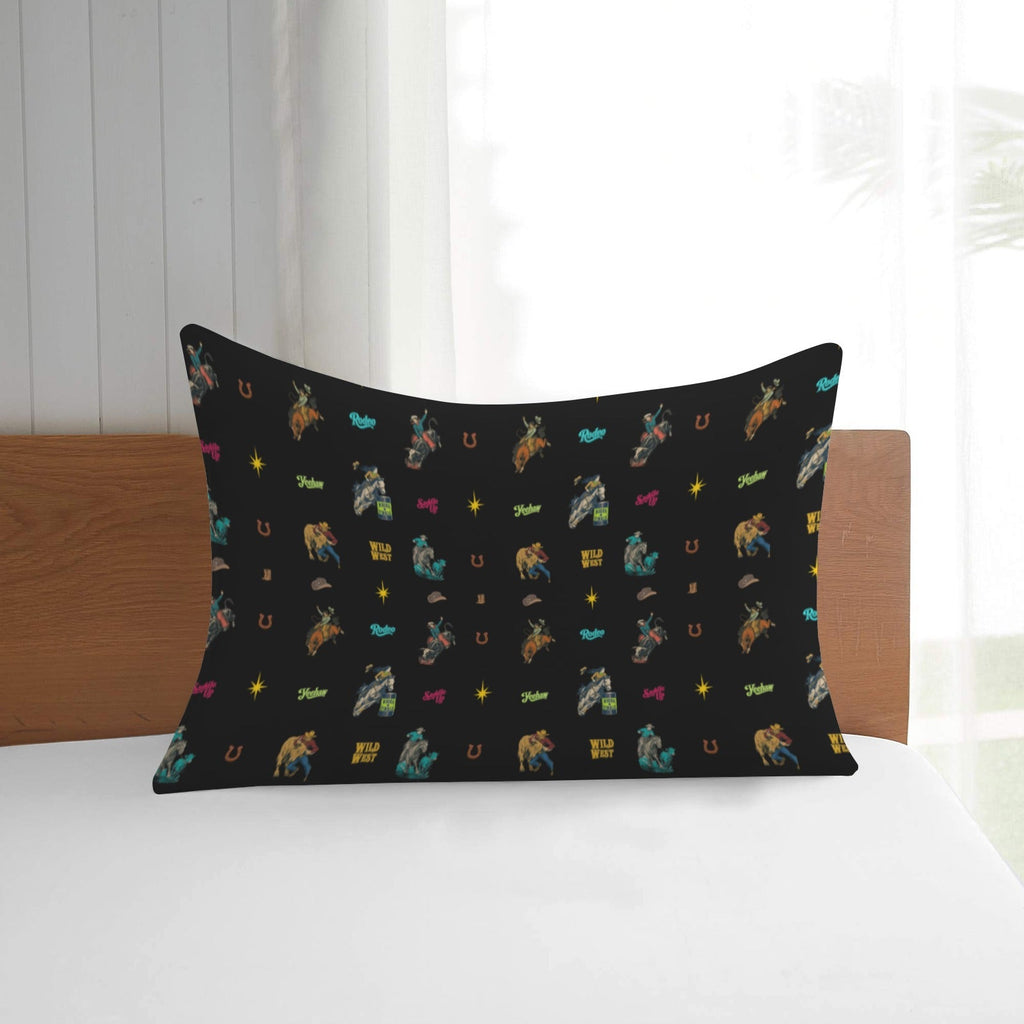 Baha Ranch the Last Roundup Collage Pillow Cover Made in America by Baha Ranch Western Wear