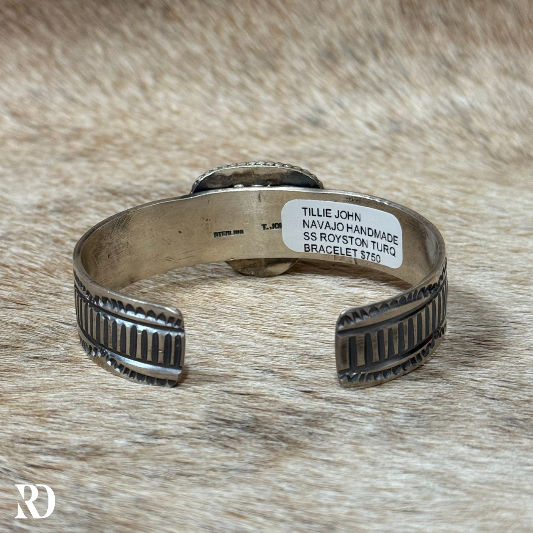 Royston Turquoise Cuff By Tillie John — view 3