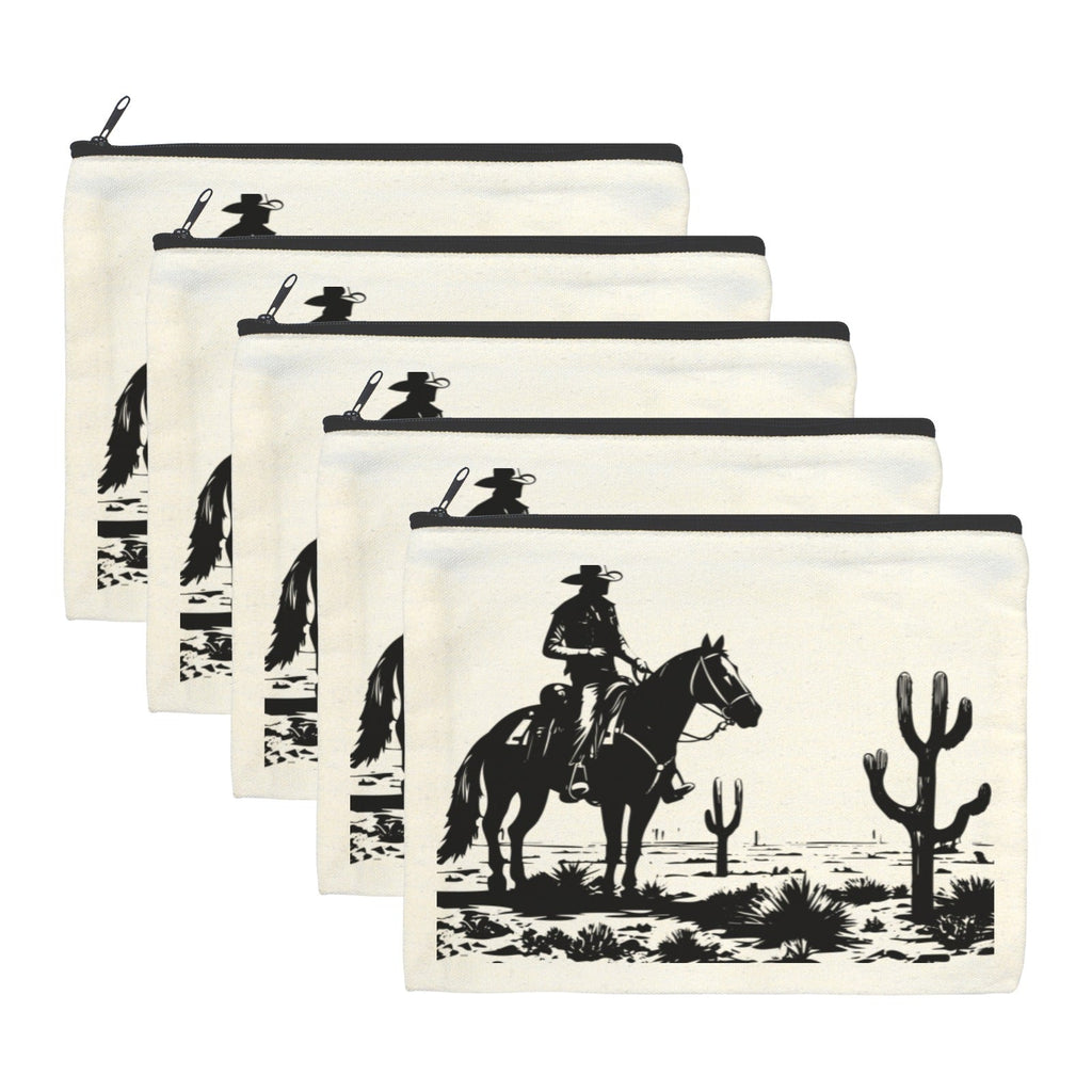 Baha Ranch Black White Desert Cosmetic Bag Pack of 5 Made in America by Baha Ranch Western Wear - product image 2