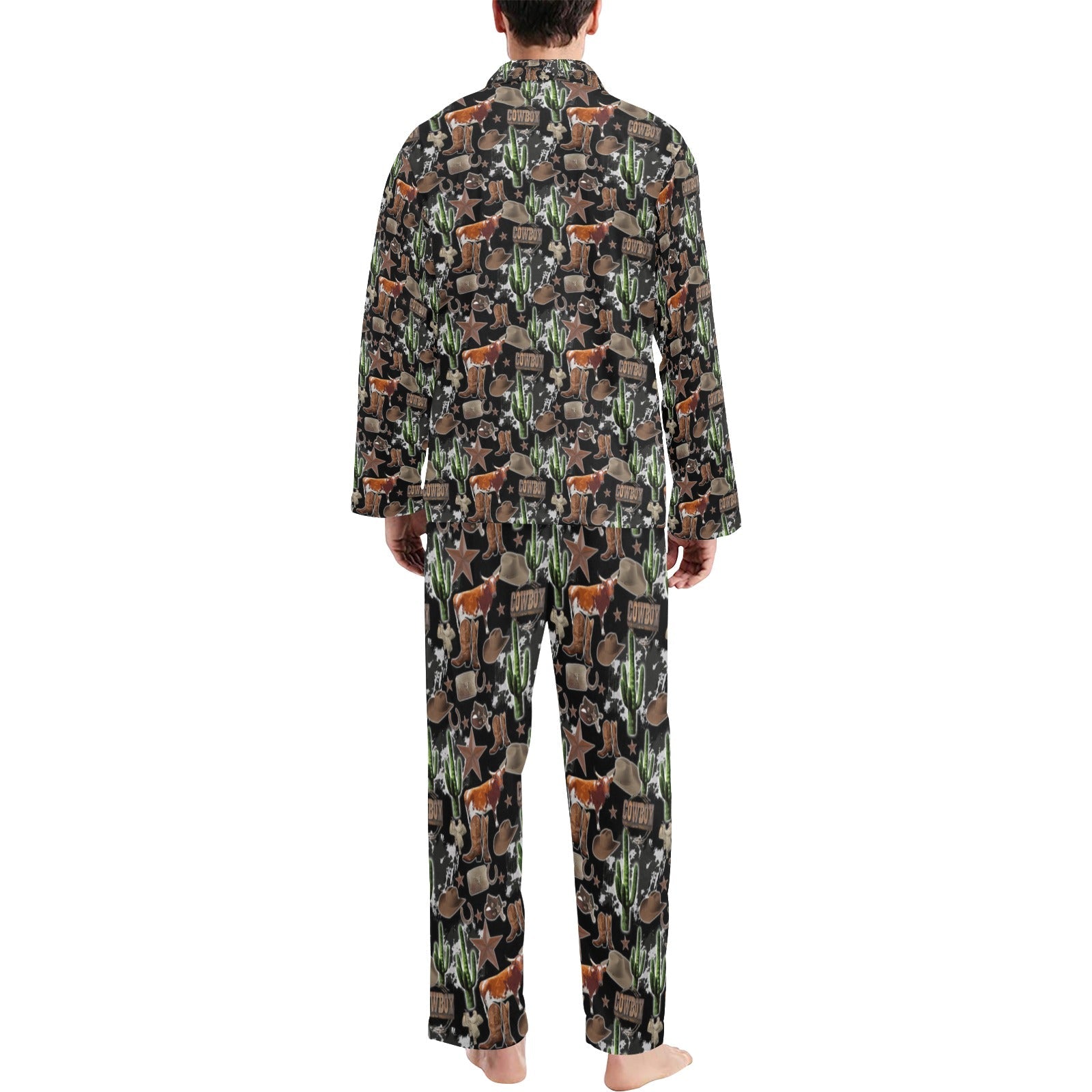 Baha Ranch Longhorn Ranch Men's Western Pajama Set by Baha Ranch Western Wear - product image 2