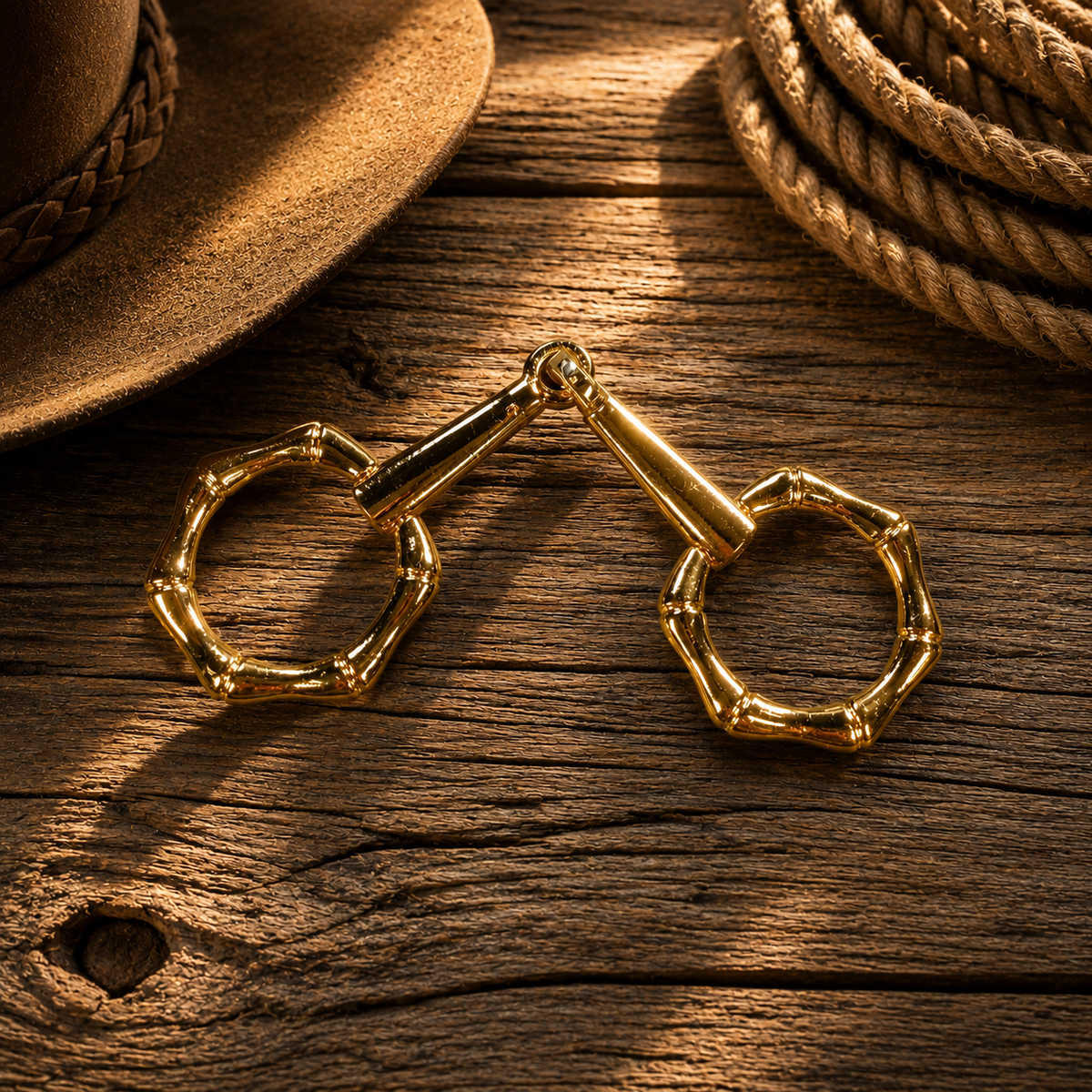Skinny Mini Gold Hexagon Snaffle Bit Adapter #TWSN101
