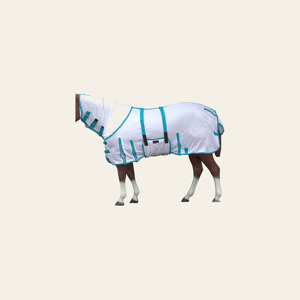 66 In HILASON Horse Fly Sheet UV Protect Breathable Mesh Bug Mosquito Spring | Summer Horse Rug | Fly Rug