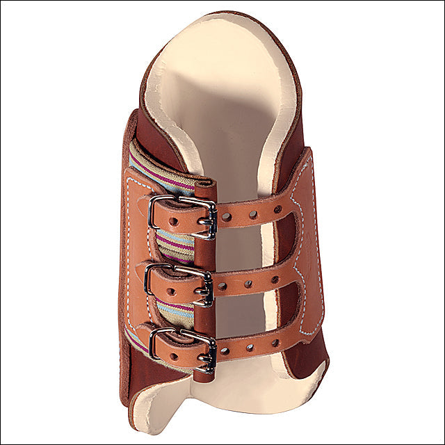 Weaver Harness Leather Splint Boots, Pair — Brown, Medium