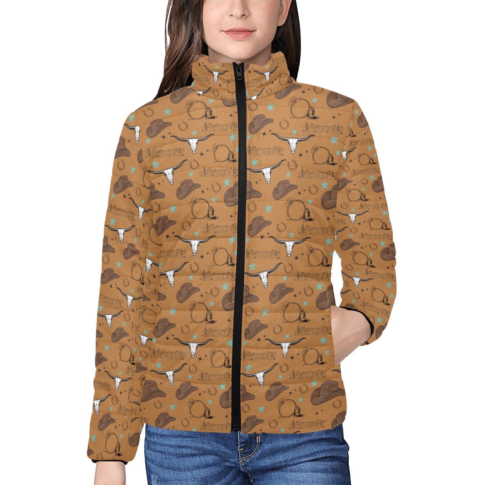 All Western Women's Puffy Bomber Jacket by Baha Ranch Western Wear