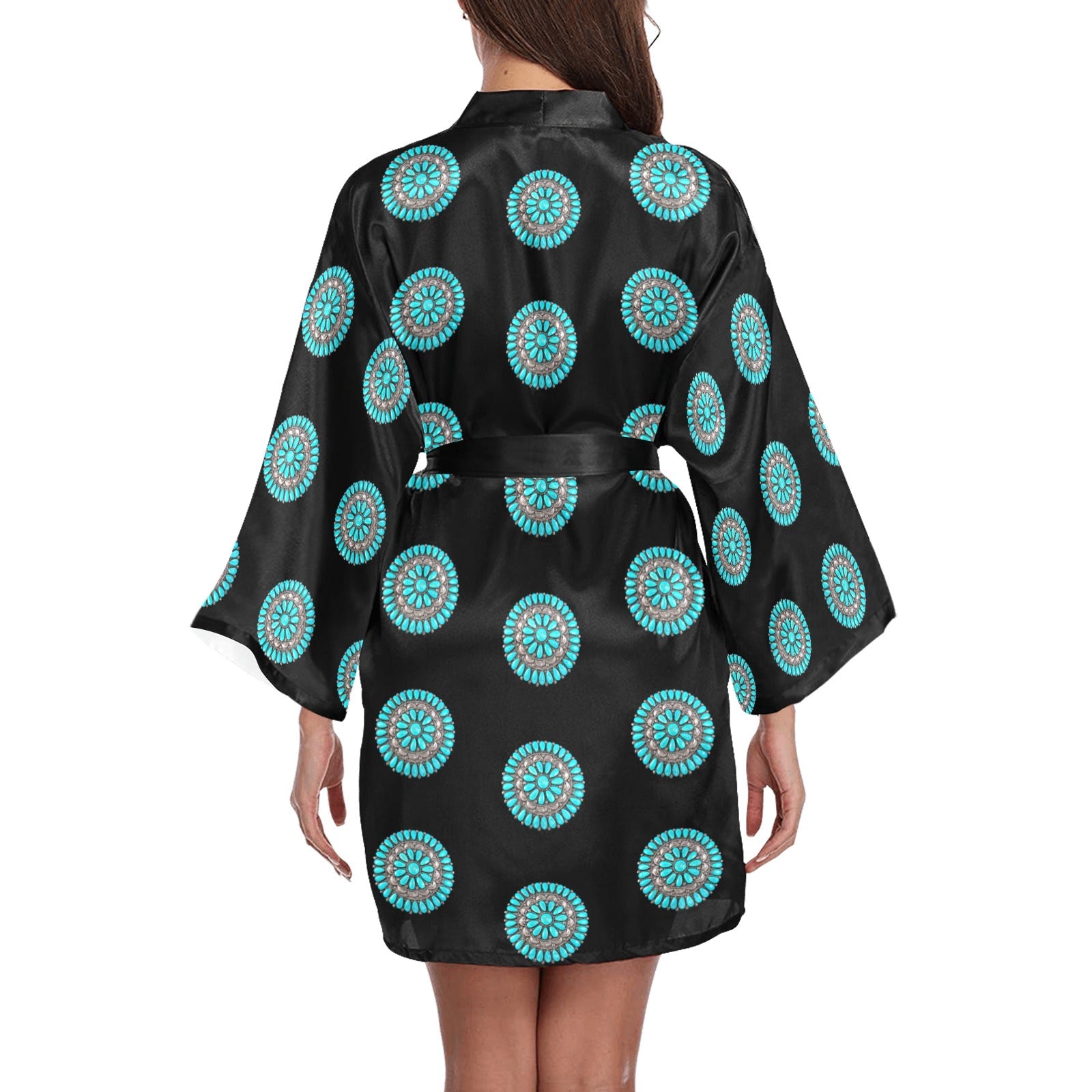 Baha Ranch Turquoise Concho Women's Lounge Kimono Robe by Baha Ranch Western Wear - product image 2
