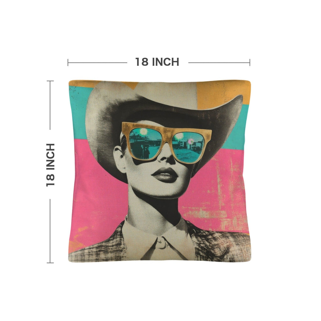 Baha Ranch Retro Pop Western Cool Cowgirl Pillow Case Made in America by Baha Ranch Western Wear - product image 3