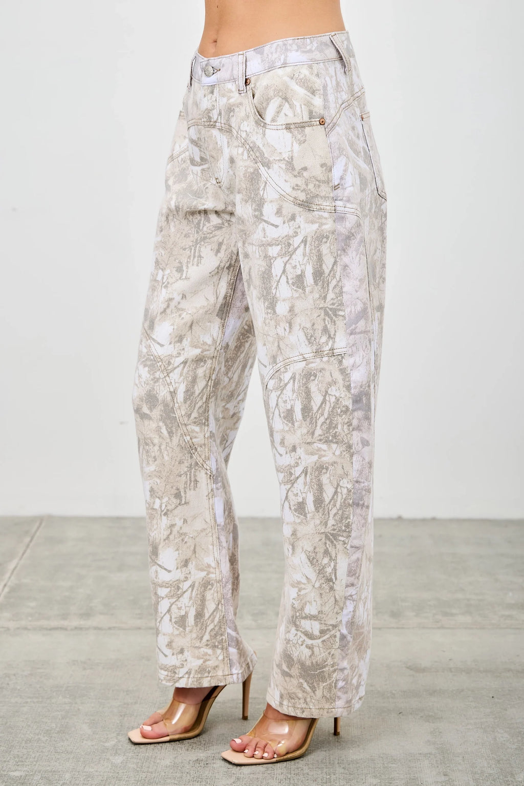 Sloane Snow Camo Barrel | Jeans — view 2
