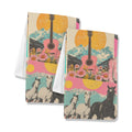 Baha Ranch Retro Pop Western set of 2 Kitchen Dish Towels Made in America by Baha Ranch Western Wear