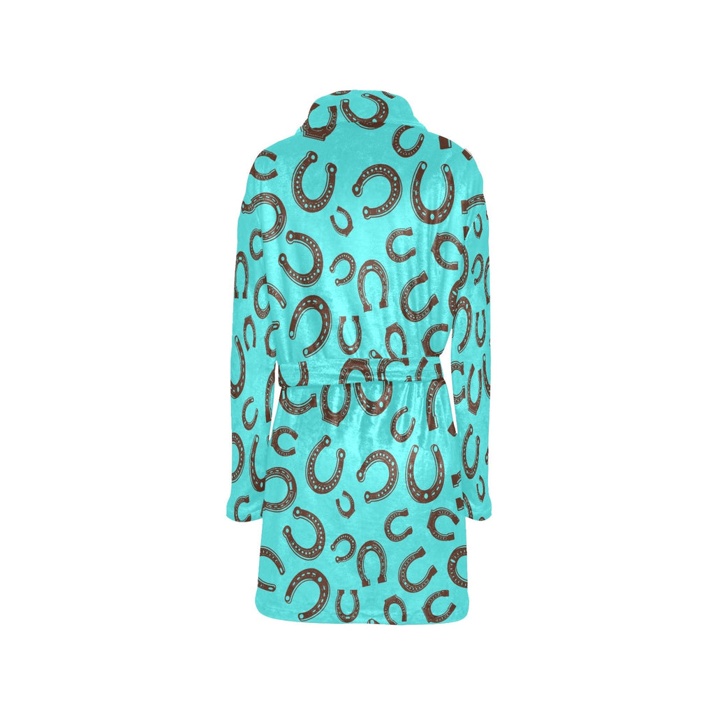Baha Ranch Turquoise Horseshoe Women's Western Bath Robe by Baha Ranch Western Wear - product image 4