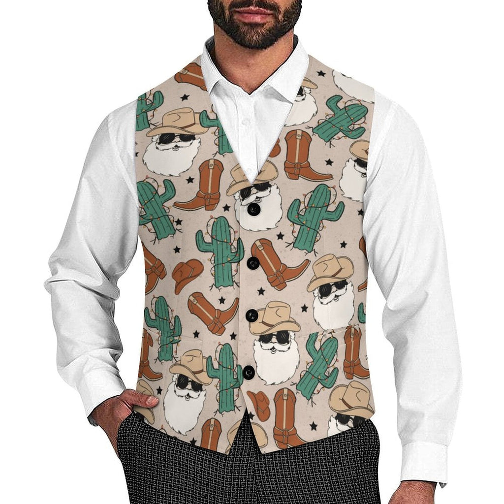 Baha Ranch Cool Santa Men's Western Vest by Baha Ranch Western Wear