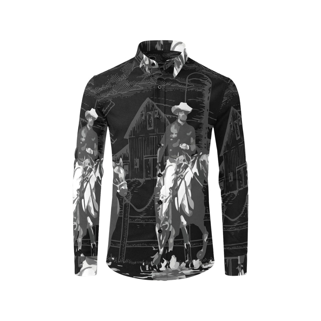 Baha Ranch Sepia Cowboy Legacy Unisex Button Up Arena Shirt by Baha Ranch Western Wear