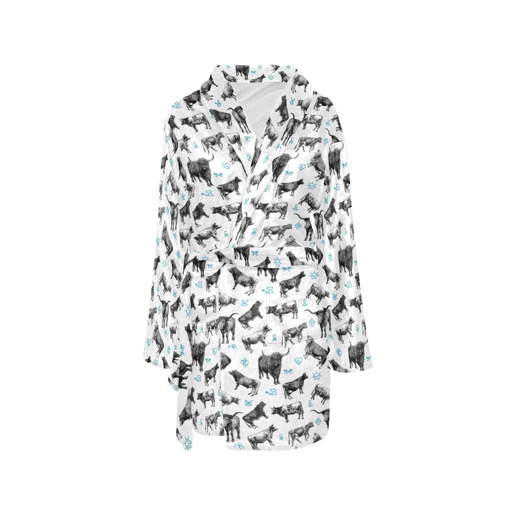 Baha Ranch Cattle and Brands Women's Western Bath Robe by Baha Ranch Western Wear - product image 7