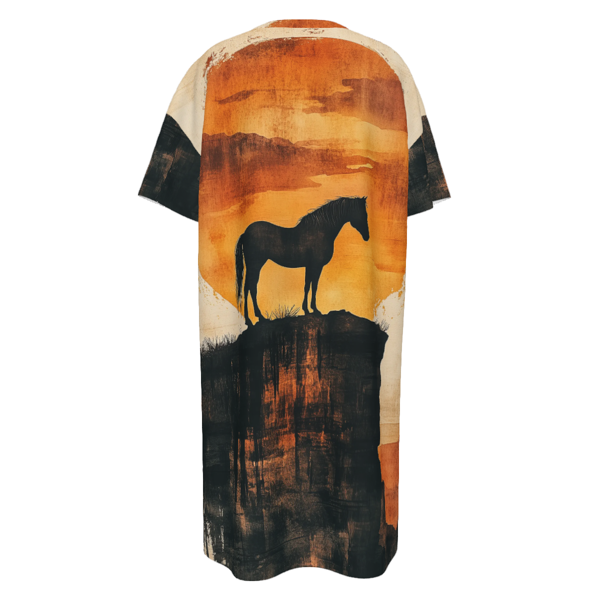 Baha Ranch Canyon Mustang T Shirt Dress or Sleep Shirt by Baha Ranch Western Wear - product image 5