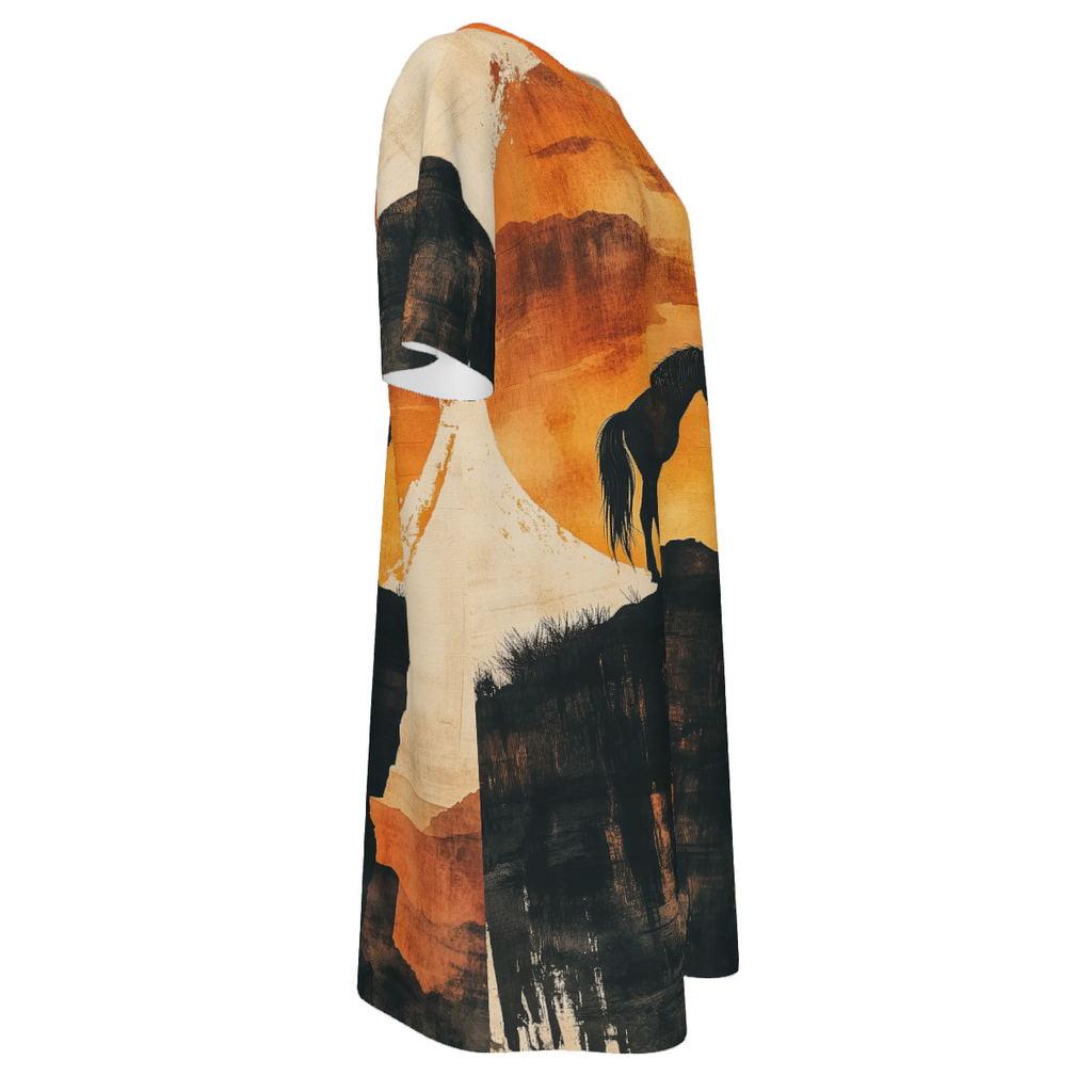 Baha Ranch Canyon Mustang T Shirt Dress or Sleep Shirt by Baha Ranch Western Wear - product image 6