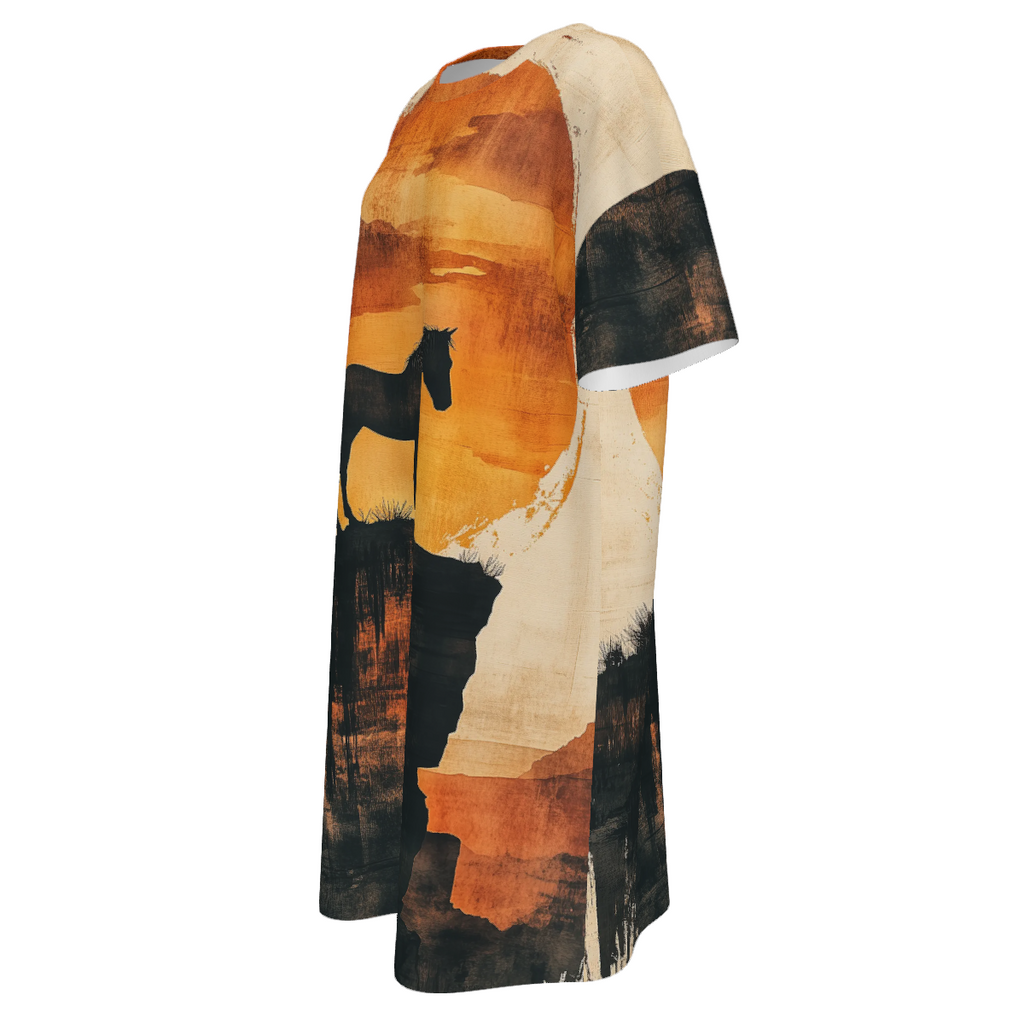 Baha Ranch Canyon Mustang T Shirt Dress or Sleep Shirt by Baha Ranch Western Wear - product image 7