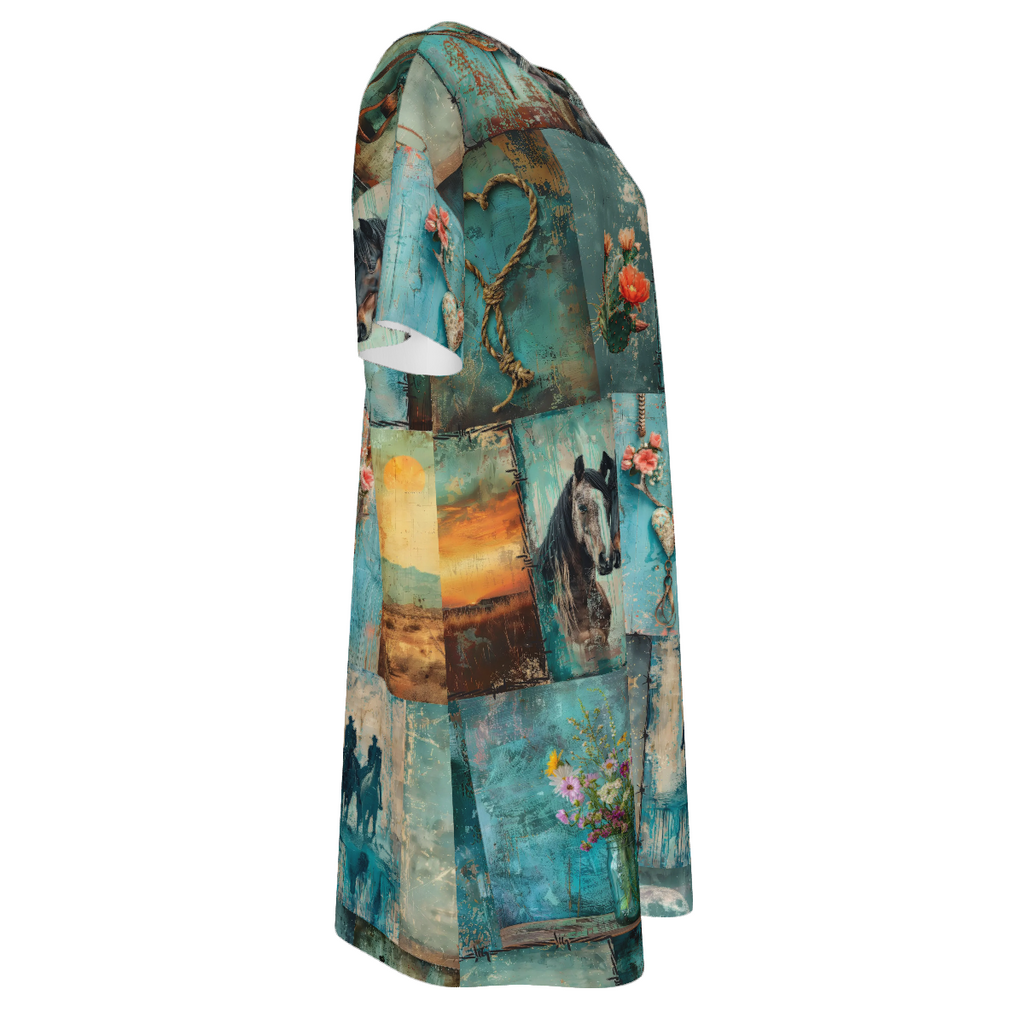 Baha Ranch Turquoise Dreams T Shirt Dress or Sleep Shirt by Baha Ranch Western Wear - product image 5