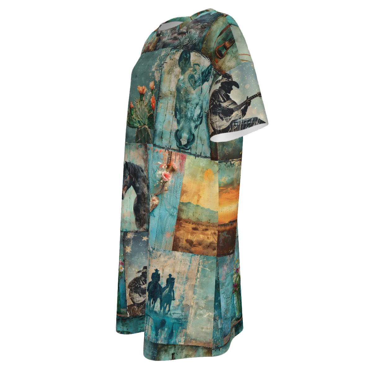 Baha Ranch Turquoise Dreams T Shirt Dress or Sleep Shirt by Baha Ranch Western Wear - product image 6