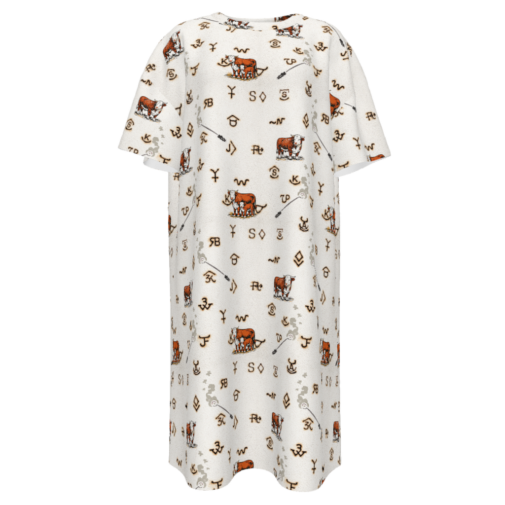 Baha Ranch Hereford Brands Western T Shirt Dress or Sleep Shirt by Baha Ranch Western Wear - product image 8