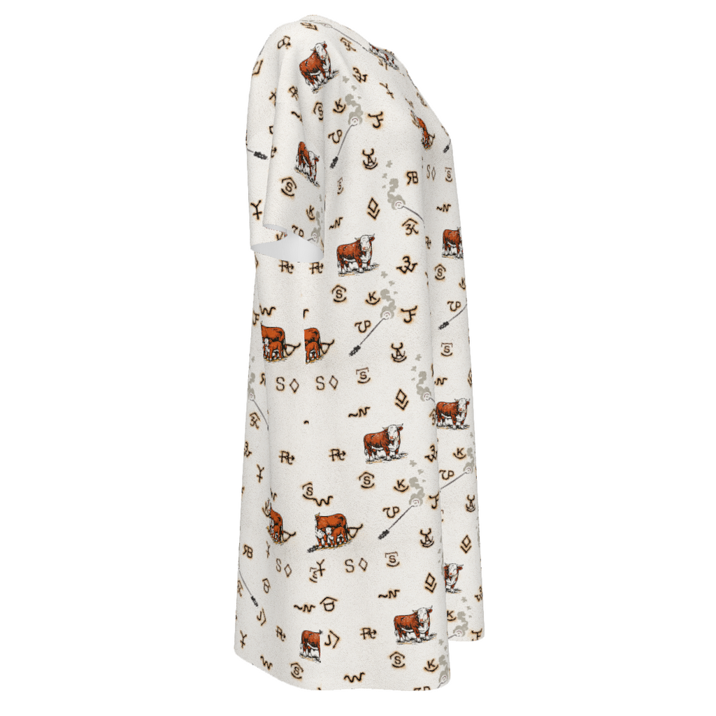 Baha Ranch Hereford Brands Western T Shirt Dress or Sleep Shirt by Baha Ranch Western Wear - product image 10