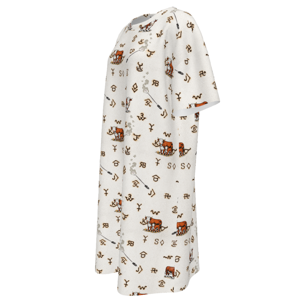 Baha Ranch Hereford Brands Western T Shirt Dress or Sleep Shirt by Baha Ranch Western Wear - product image 11