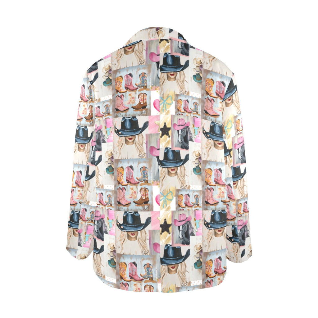 Baha Ranch Danilo Painted Cowgirl Collage Western Blazer by Baha Ranch Western Wear - product image 2